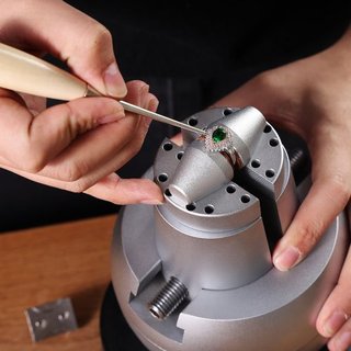 Morsa de Bola, Herramienta de Configuración de Grabado de 5", Morsa de Bloque de Grabado con Rotación de 360°, 35 PCS de Accesorios para Herramientas de Grabado de Joyería, Bloque Estándar para In...