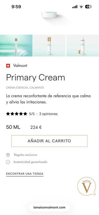 Crema Valmont Primary