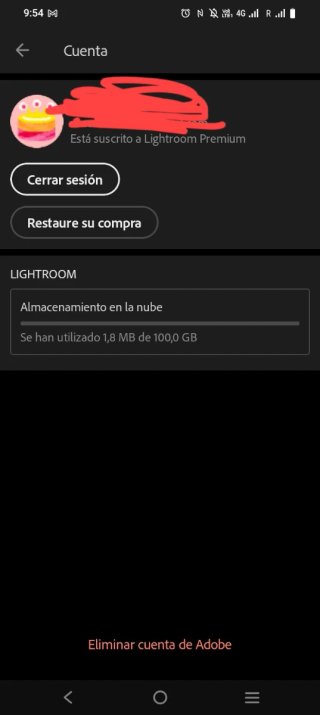 Suscripción Lightroom Premium 1 Año