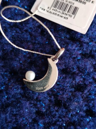 Colgante Tous Luna Plata y Perla