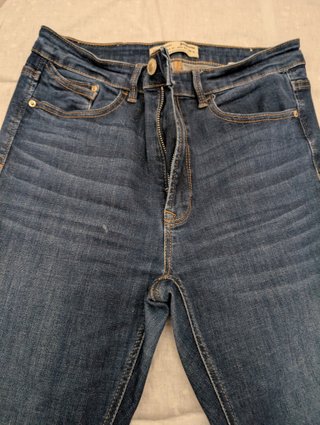 Jeans Stradivarius skinny vita alta blu