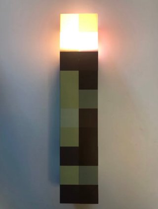 Lámpara Antorcha Minecraft