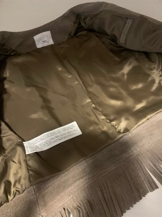 Chaqueta de ante MNG con flecos