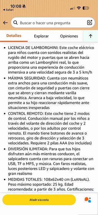 Coche eléctrico infantil rosa