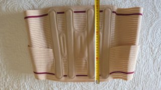Faja Sacrolumbar Beige y Roja Talla Única