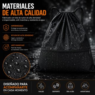 Mochila Impermeable Negra