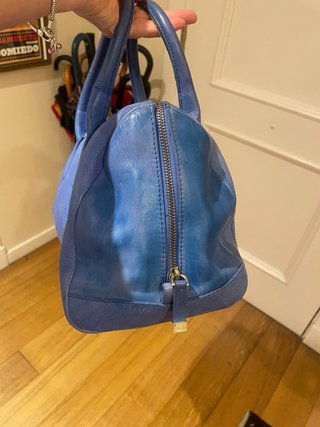 Bolso Uterqüe azul deslavado
