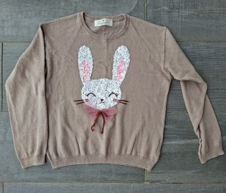 Jersey H&M Conejito Lentejuelas 122-128cm