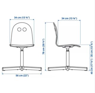 Silla infantil blanca con diseño divertido