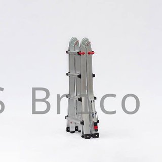 Escalera Telescópica Aluminio 6+6 Peldaños Teleflex