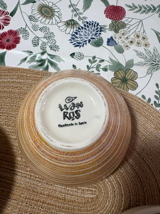 Taza y bolw cerámica Iván Ros