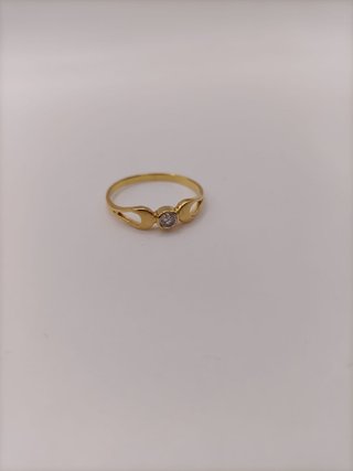 Anillo Solitario Oro 18k - 1,46gr