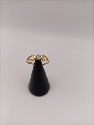 Anillo Solitario Oro 18k - 1,46gr