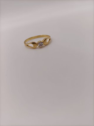 Anillo Solitario Oro 18k - 1,46gr