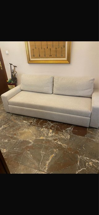 Sofá cama Tayber beige tela