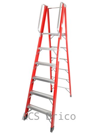 Escalera Fibra Tijera 2x6 - 1,71 Metros - 10402 - Mader