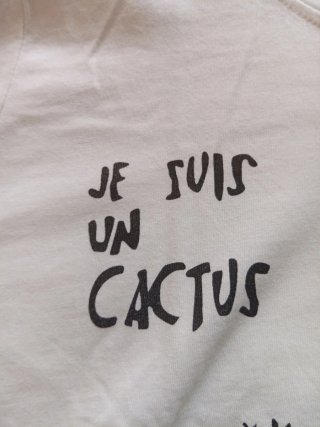 (4) Camiseta ZARA cactus M