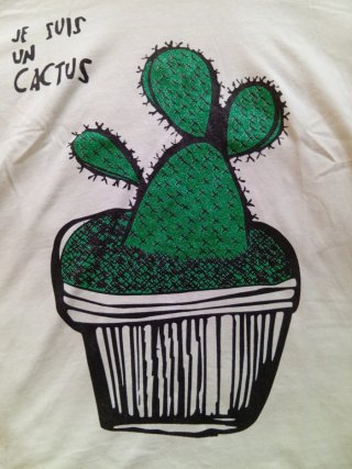 (4) Camiseta ZARA cactus M