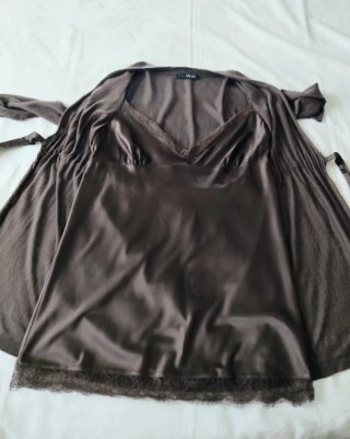 Cardigan con top Liu Jo marrone