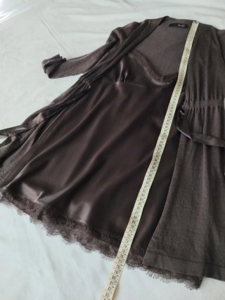 Cardigan con top Liu Jo marrone