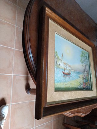 Lámina decorativa enmarcada