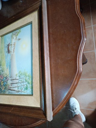 Lámina decorativa enmarcada