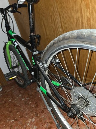 Bicicleta 24 Negra y Verde