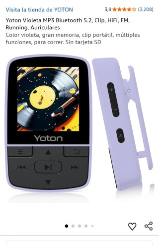 Reproductor MP3 Yoton con clip