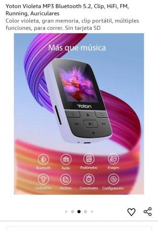 Reproductor MP3 Yoton con clip