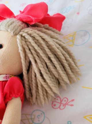 Muñeca de trapo La Nina como nueva