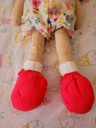 Muñeca de trapo La Nina como nueva