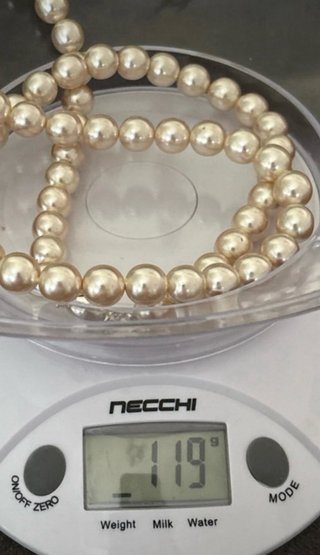 Collana perle avorio vintage