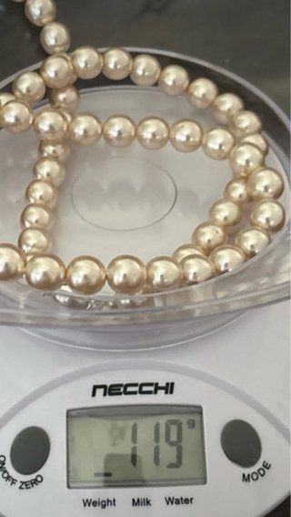 Collana perle avorio vintage