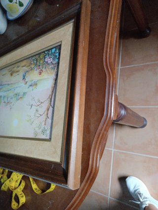 Lámina decorativa enmarcada