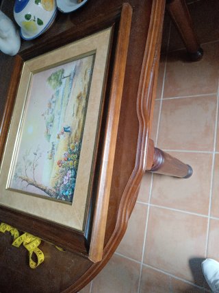 Lámina decorativa enmarcada