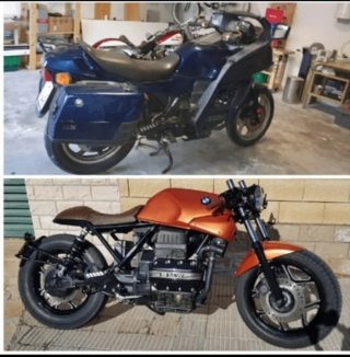 BMW K75 Scrambler Naranja