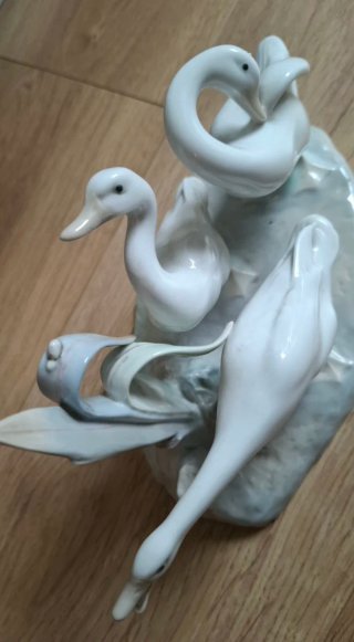 Figura Cisnes porcelana Lladro España