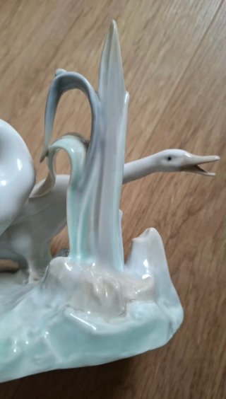 Figura Cisnes porcelana Lladro España
