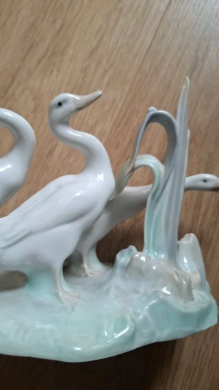 Figura Cisnes porcelana Lladro España