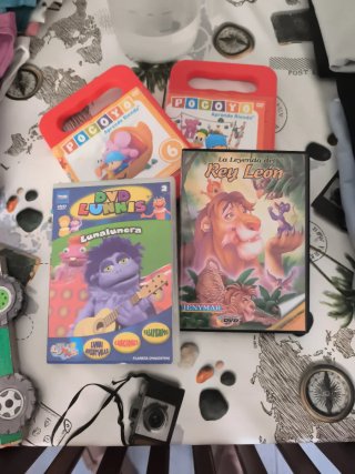Lote DVDs Infantiles Pocoyo, Lunnis y Rey León