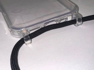 Cover iPhone 16-17 trasparente con laccio