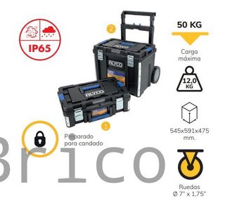 Conjunto Modular 2 Cajas Herramientas Alyco 129625