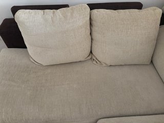 Sofá Diván Beige y Marrón