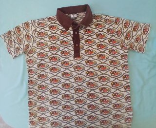 Camisa Polo Vintage XL Estampada