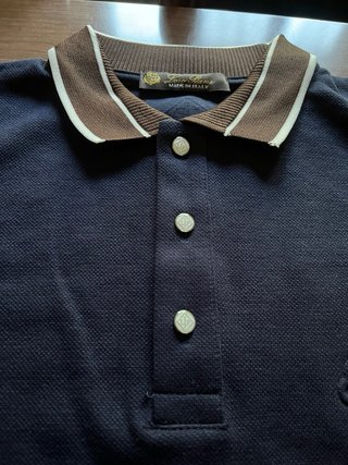 Polo Loro Piana Nero Marrone Made in Italy