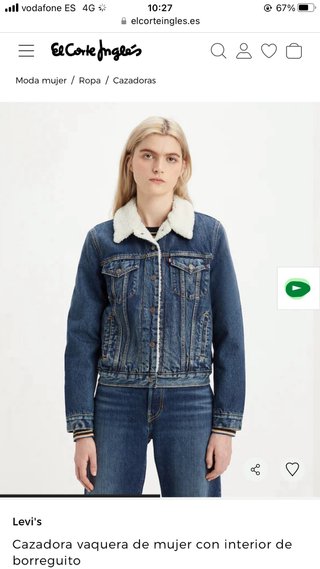 Chaqueta vaquera Levi's forrada