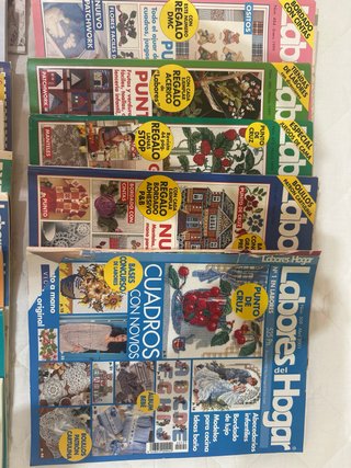 Revistas de crochet, punto de cruz y patchwork