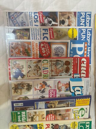 Revistas de crochet, punto de cruz y patchwork