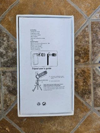Lente Teleobjetivo 12x para Móvil