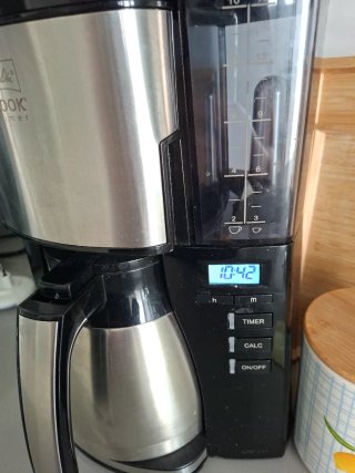 Cafetera Melitta Look Timer Acero Inox